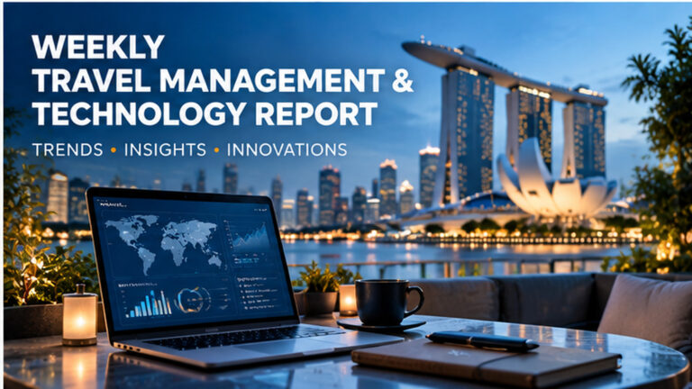 Beitragsbild für den TravelBrain Travel Management & Travel Technology Report KW 44