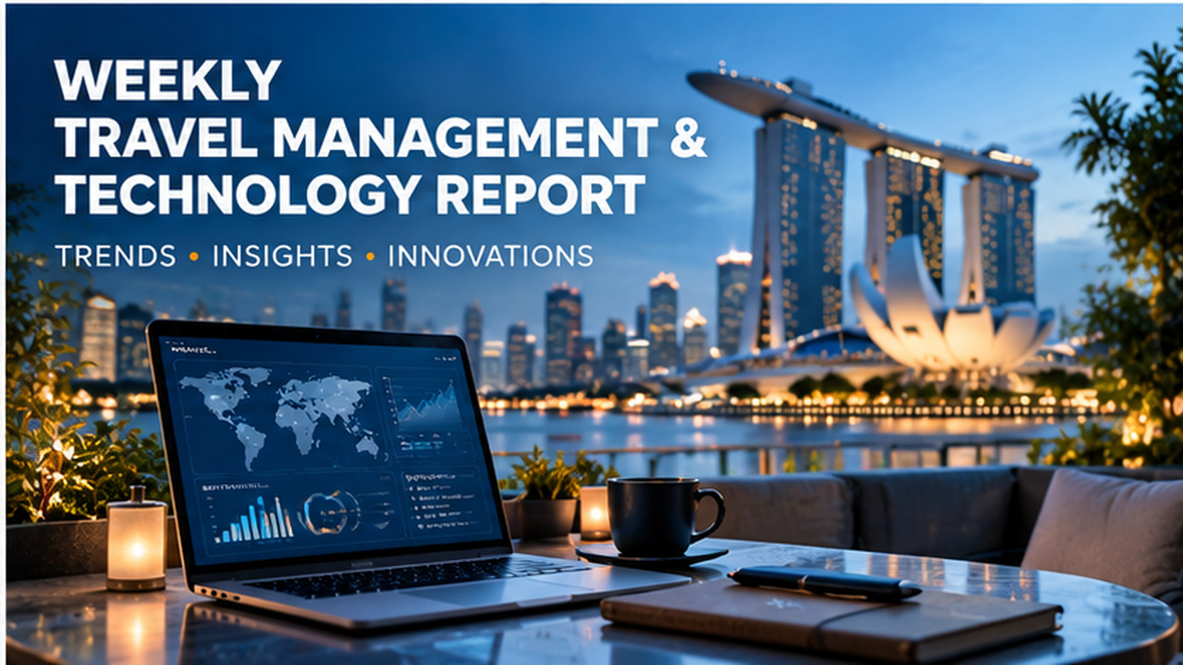 Beitragsbild für den TravelBrain Travel Management & Travel Technology Report KW 44